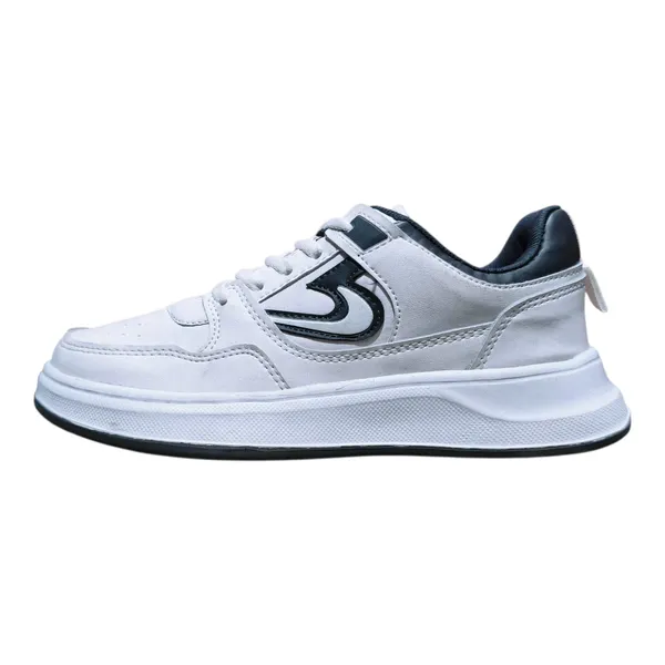 White_Casual_Sneakers_With_Black_Detailing_For_Unisex
