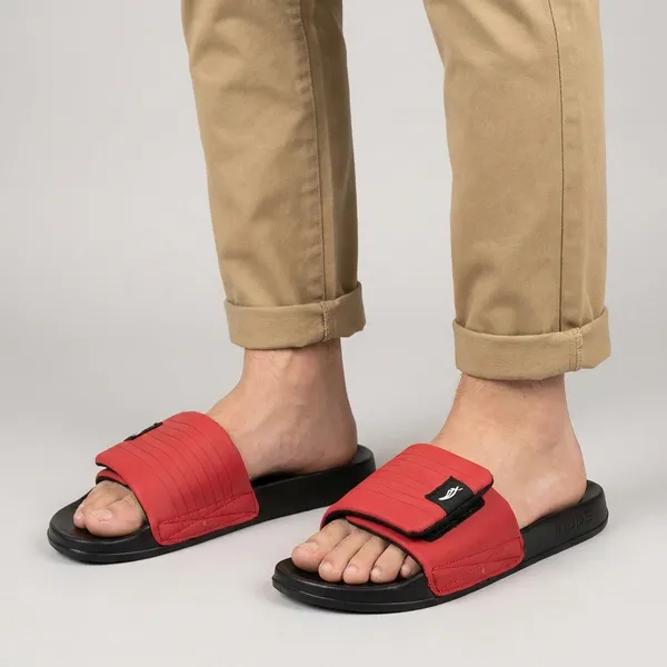 Red_And_Black_Comfort_Slide_Sandals_For_Men