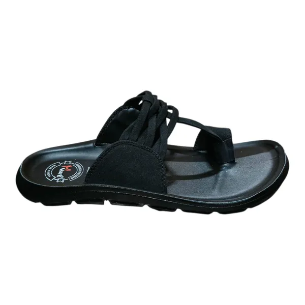 Black_Braided_Strap_Toe_Loop_Sandals_For_Men