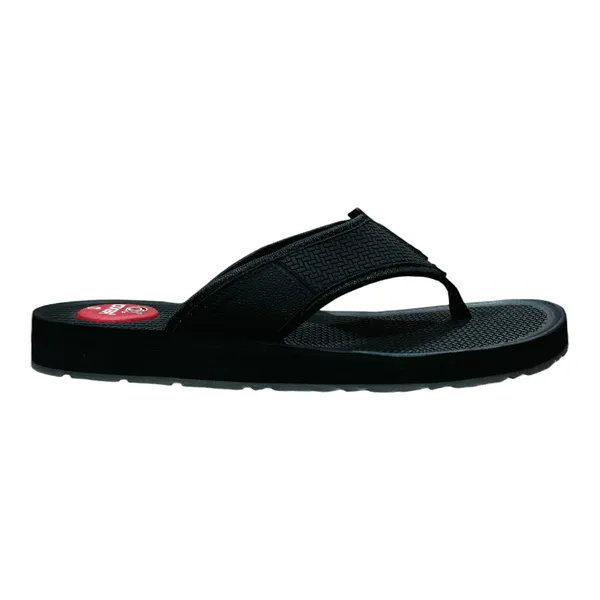 Black_Casual_Flip_Flops_With_Textured_Footbed_For_Men