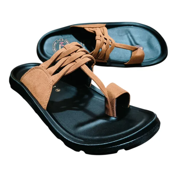 Brown_Braided_Strap_Comfort_Sandals_With_Cushioned_Sole_For_Men