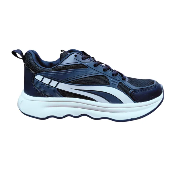 Black_And_White_Chunky_Platform_Running_Shoes_With_Wave_Sole_Design_For_Unisex