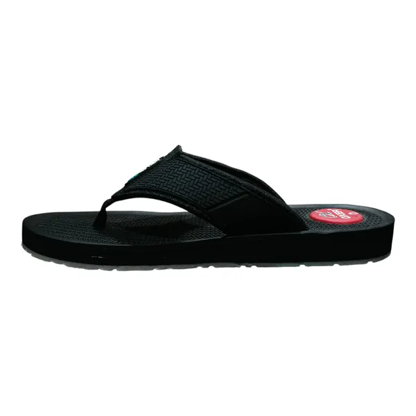 Black_Casual_Flip_Flops_With_Textured_Footbed_For_Men