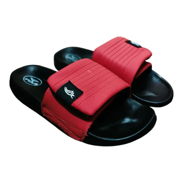 Red_And_Black_Comfort_Slide_Sandals_For_Men