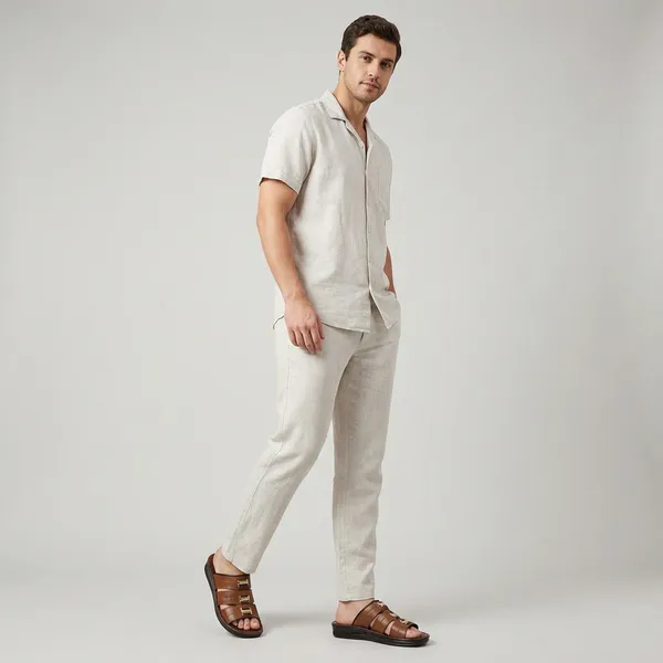 Brown_Leather_Strap_Sandals_With_Golden_Buckle_Detail_For_Men