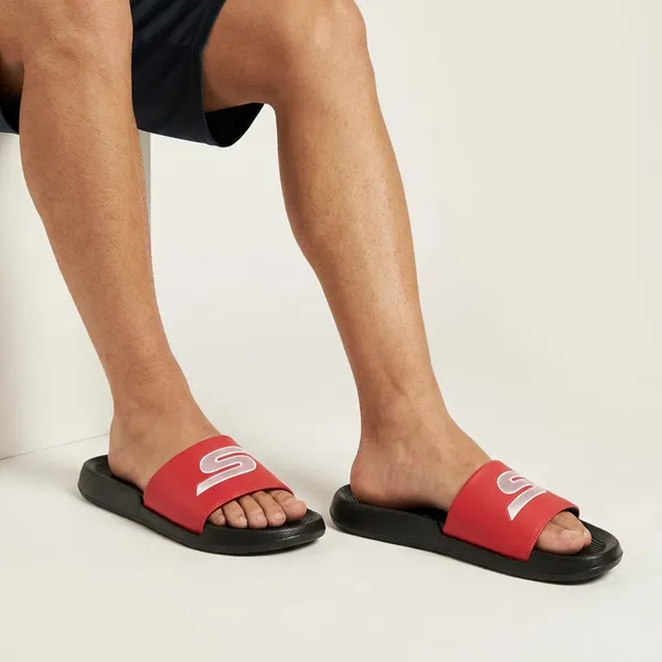 Red_And_Black_Casual_Slide_Sandals_For_Men