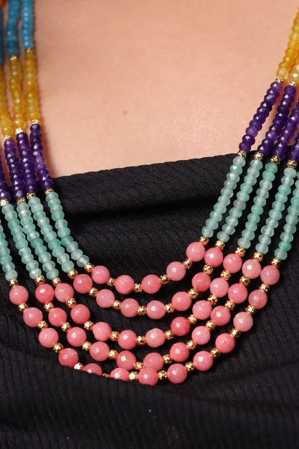 Multicolor_Natural_Beads_Long_Necklace_For_Women_And_Girls