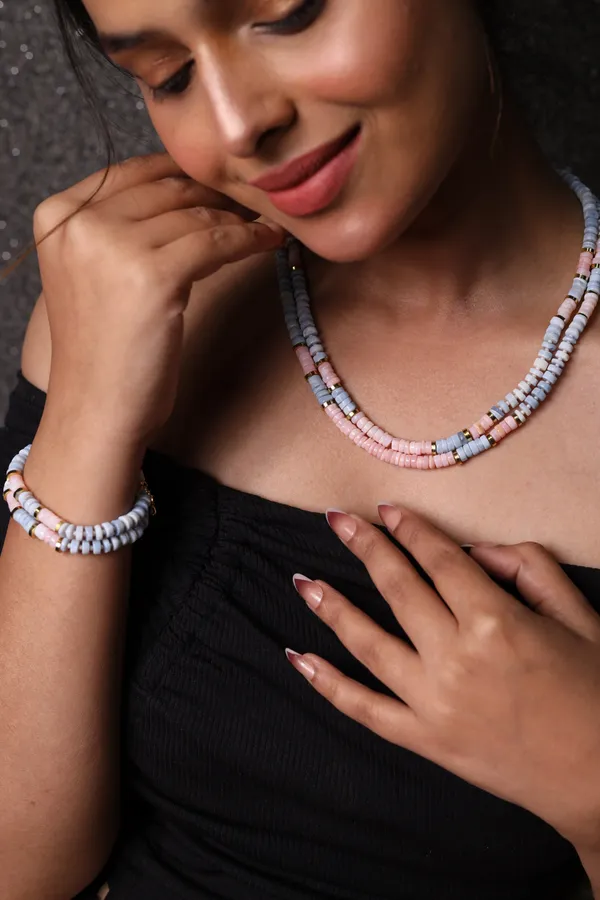 Amazonite_And_Pink_Opal_Heishi_Beads_Necklace_For_Women_And_Girls