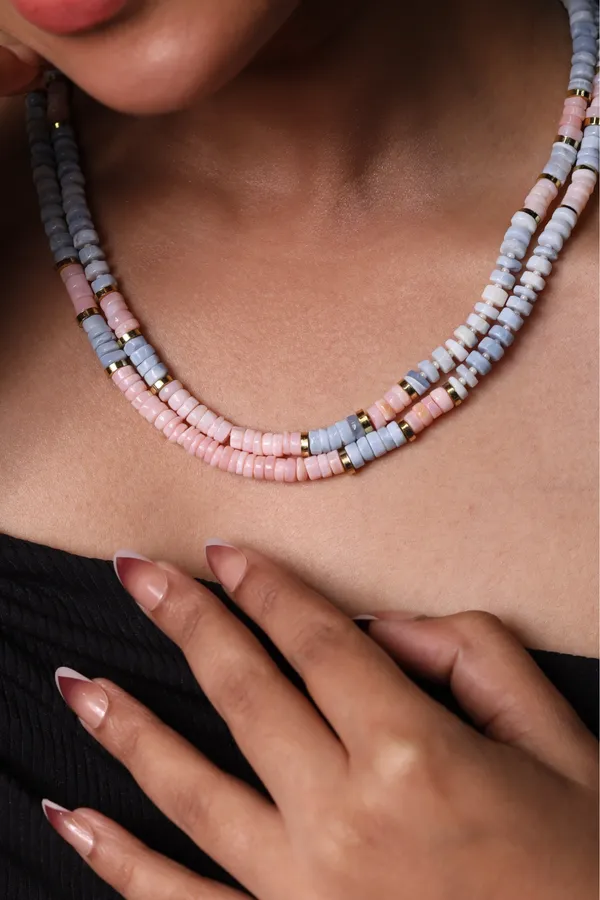 Amazonite_And_Pink_Opal_Heishi_Beads_Necklace_For_Women_And_Girls