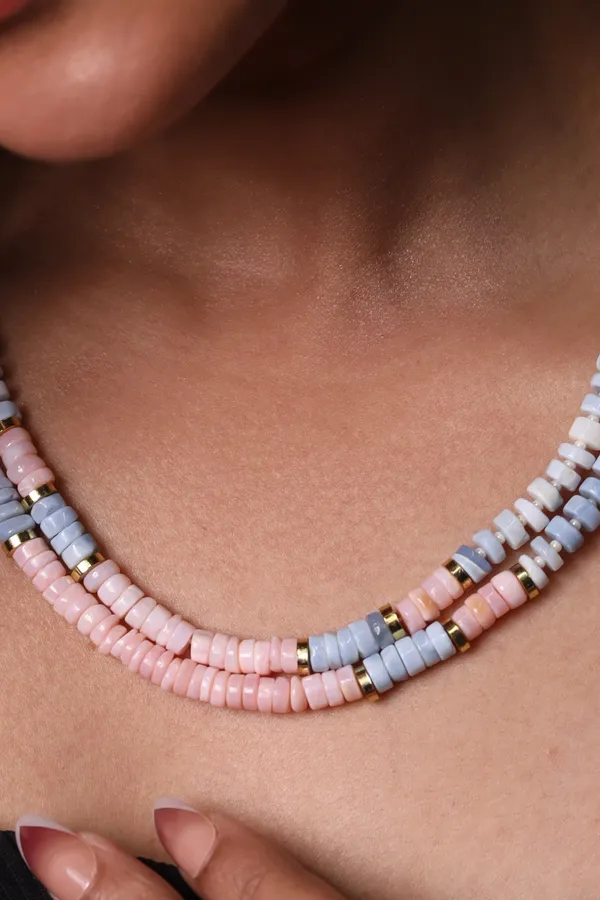 Amazonite_And_Pink_Opal_Heishi_Beads_Necklace_For_Women_And_Girls