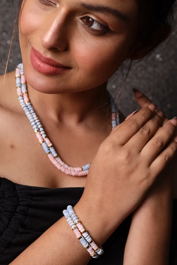 Amazonite_And_Pink_Opal_Heishi_Beads_Necklace_For_Women_And_Girls