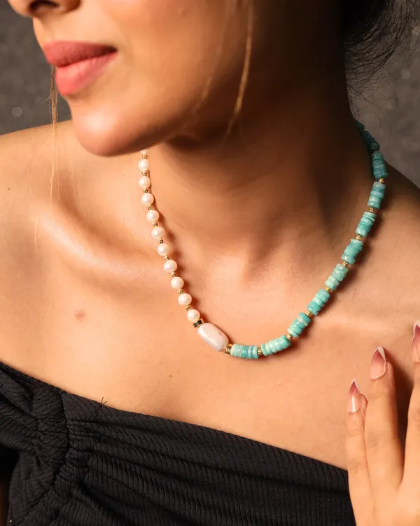 Amazonite_With_Freshwater_Pearl_Necklace_For_Women_And_Girls