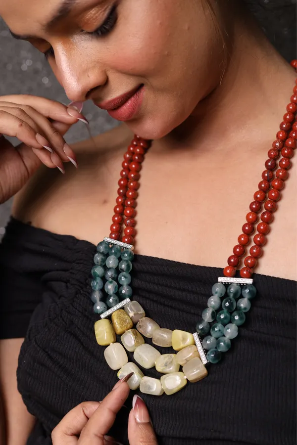 Red_Aventurine_With_Green_Jasper_And_Yellow_Tumbles_Necklace_For_Women_And_Girls