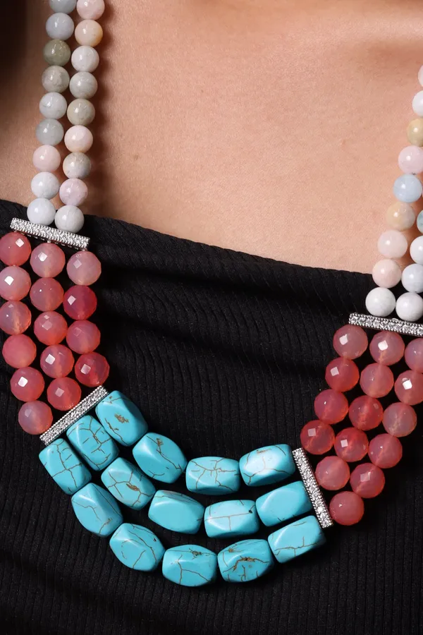 Morganite_With_Turquoise_Tumble_Necklace_For_Women_And_Girls