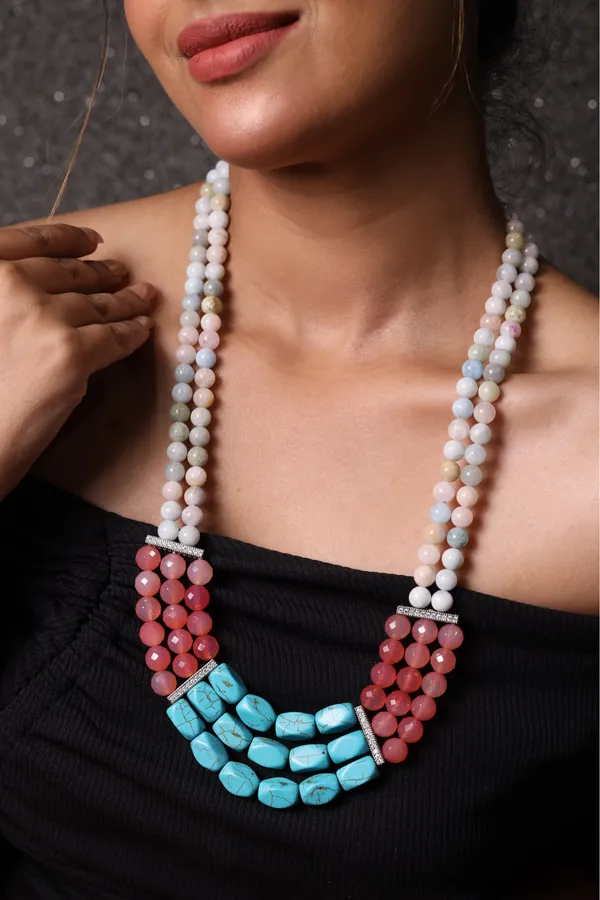 Morganite_With_Turquoise_Tumble_Necklace_For_Women_And_Girls