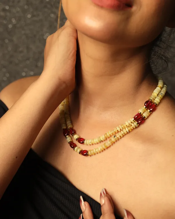 Yellow_Opal_With_Ruby_Necklace_For_Women_And_Girls