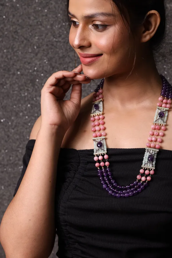 Designer_Amethyst_And_Pink_Natural_Beads_Necklace_For_Women_And_Girls