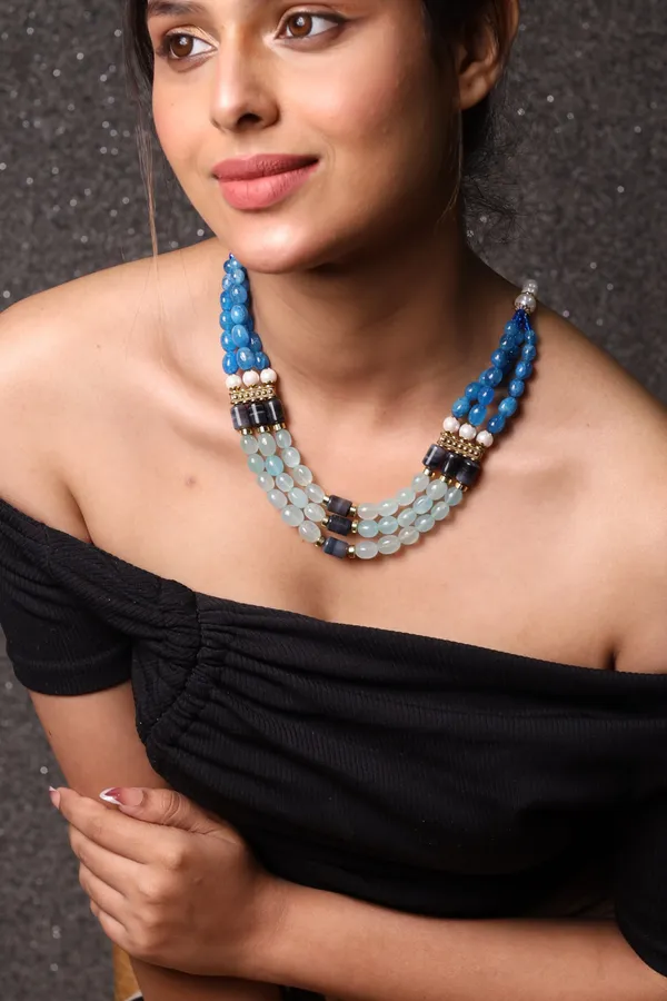 Multi_Blue_Beads_Necklace_For_Women_And_Girls