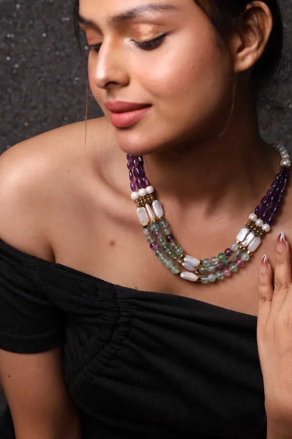 Fluorite_And_Amethyst_Beads_Necklace_For_Women_And_Girls