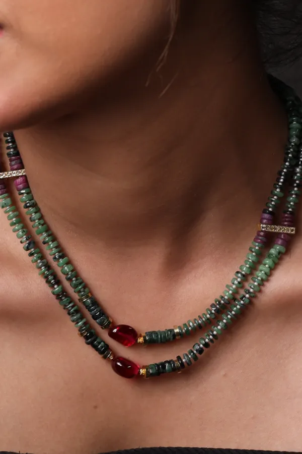 Ruby_Zoisite_Beads_Necklace_For_Women_And_Girls