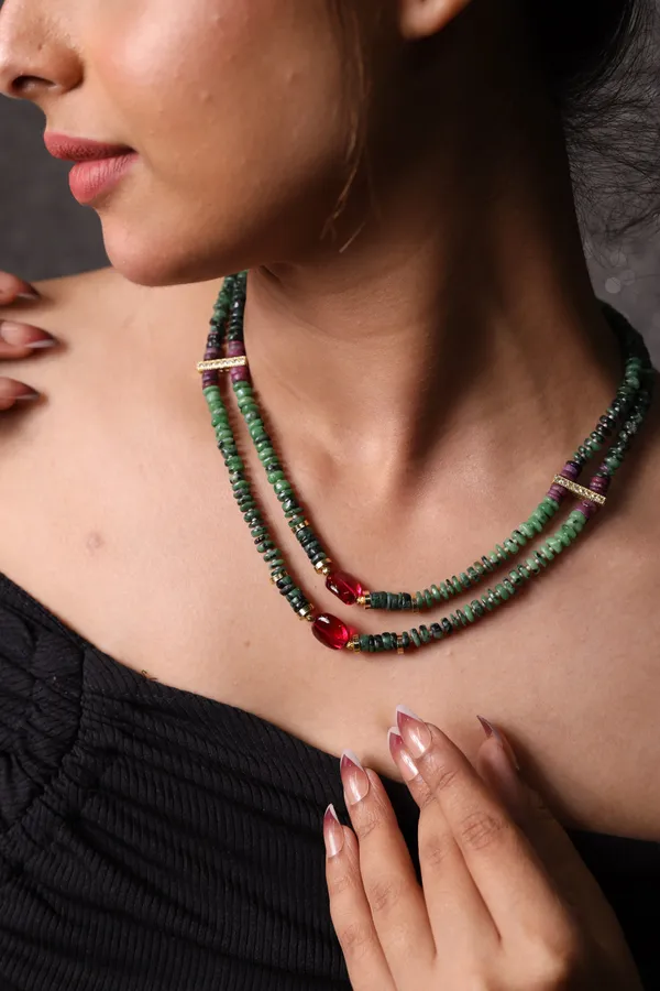 Ruby_Zoisite_Beads_Necklace_For_Women_And_Girls