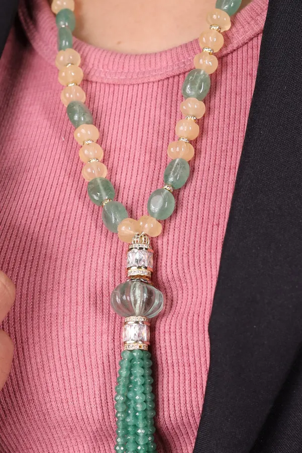 Yellow_Aventurine_And_Green_Contemporary_Necklace_For_Women_And_Girls