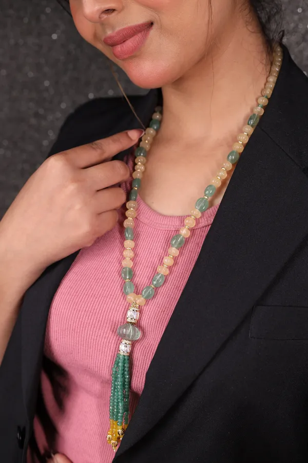 Yellow_Aventurine_And_Green_Contemporary_Necklace_For_Women_And_Girls