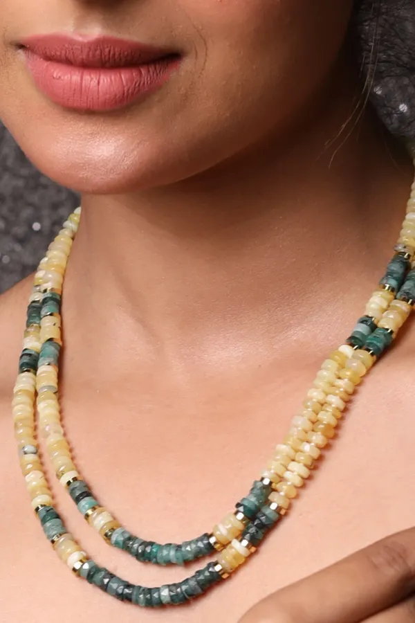Yellow_Opal_And_And_Emerald_Necklace_For_Women_And_Girls