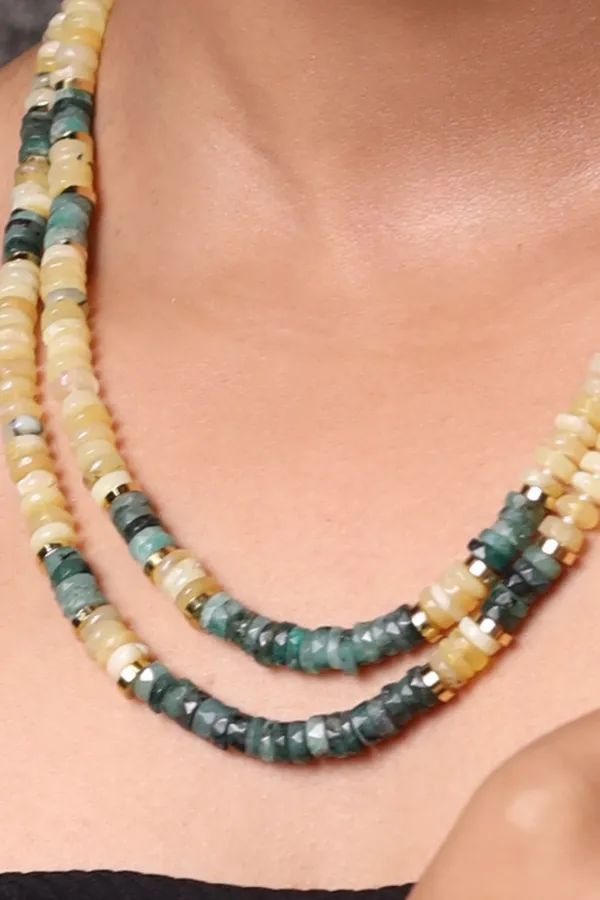 Yellow_Opal_And_And_Emerald_Necklace_For_Women_And_Girls