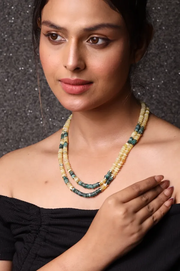 Yellow_Opal_And_And_Emerald_Necklace_For_Women_And_Girls