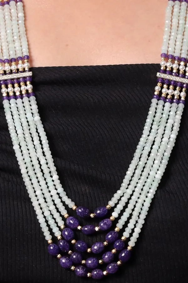 Vibrant_Aqua_And_Purple_Onyx_Beads_Necklace_For_Women_And_Girls