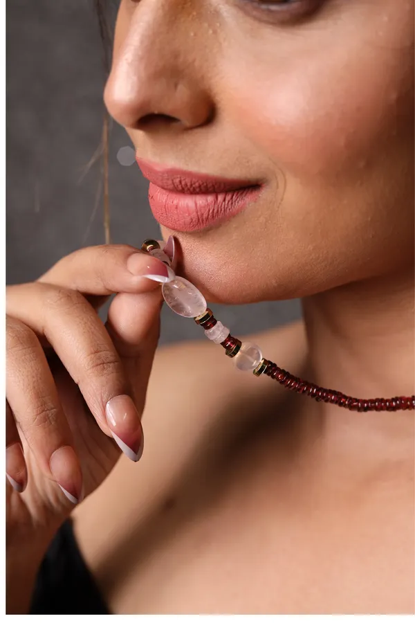 Garnet_With_Rose_Quartz_Heishi_Beads_Necklace_For_Women_And_Girls