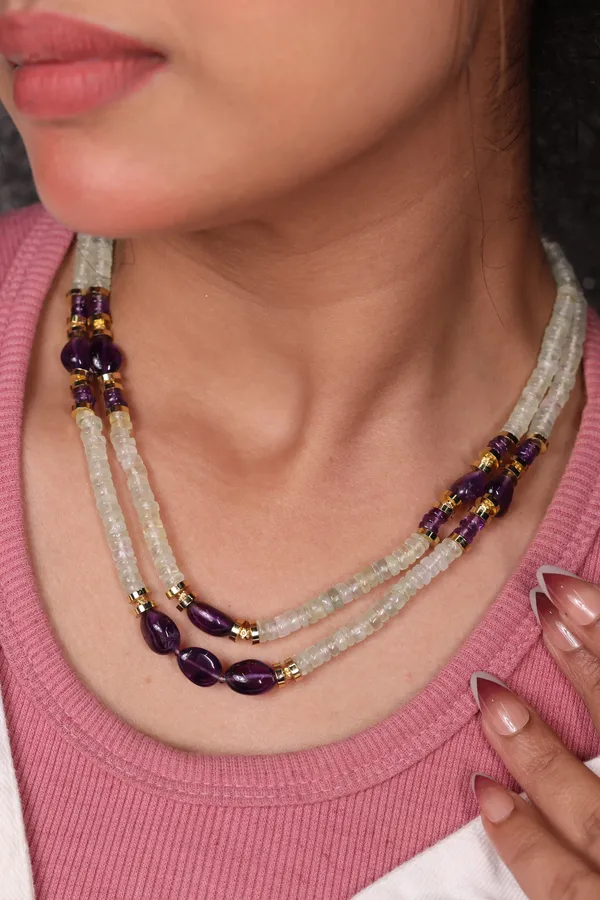 Prehnite_With_Amethyst_Heishi_Beads_Necklace_For_Women_And_Girls