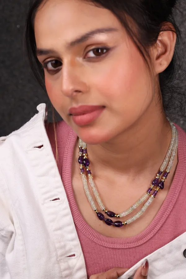 Prehnite_With_Amethyst_Heishi_Beads_Necklace_For_Women_And_Girls