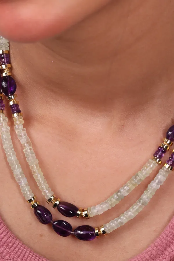 Prehnite_With_Amethyst_Heishi_Beads_Necklace_For_Women_And_Girls