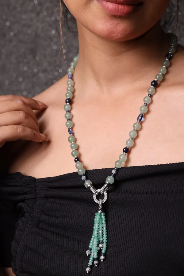 Dazzling_Green_Aventurine_Beads_Necklace_For_Women_And_Girls