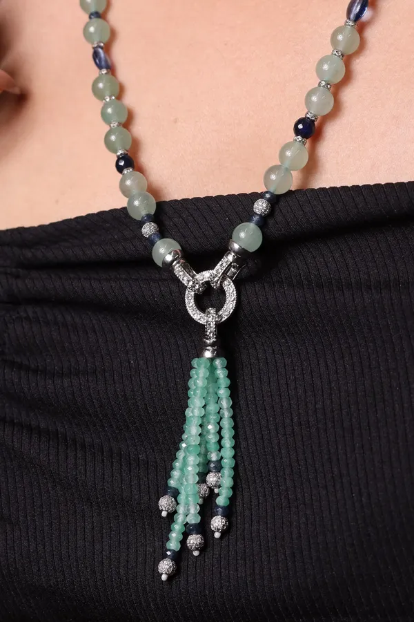 Dazzling_Green_Aventurine_Beads_Necklace_For_Women_And_Girls