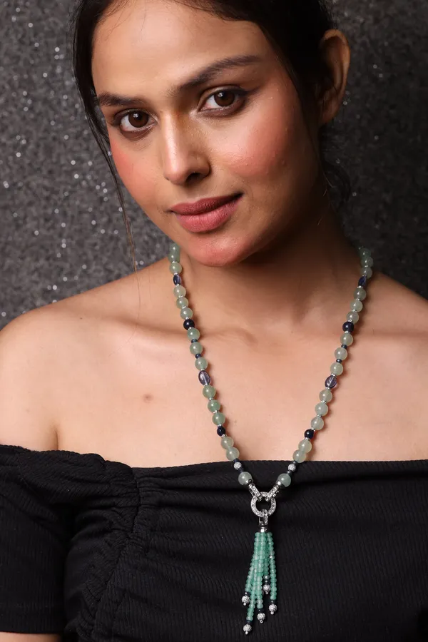 Dazzling_Green_Aventurine_Beads_Necklace_For_Women_And_Girls