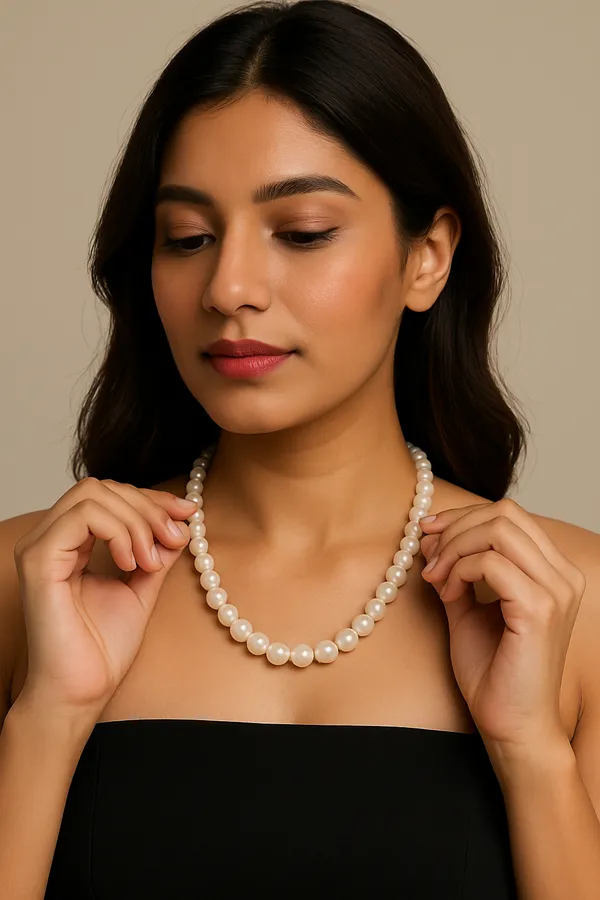 Delicate_Real_Pearl_Necklace_|_8_Mm_With_Natural_Real_Pearls_For_Women_And_Girls