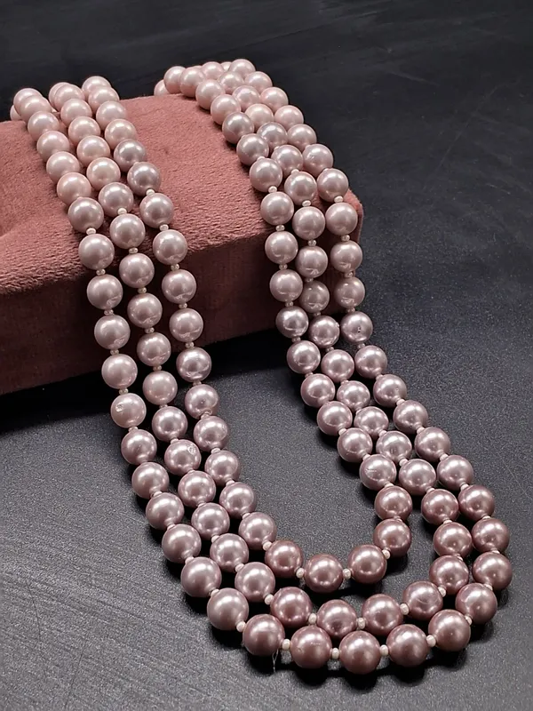 Blush_Multi_Layer_Shell_Pearl_Necklace_For_Festive_Wear_|_Handcrafted_Natural_Jewelry_For_Women_And_Girls