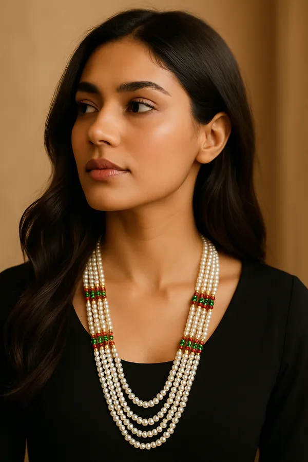 Elegant_Cultured_Pearl_Strings_Necklace_For_Women_And_Girls