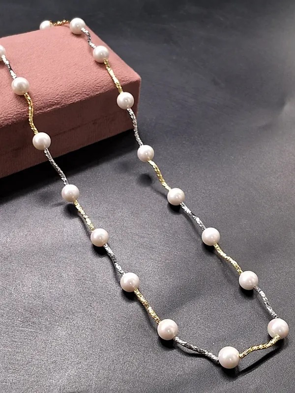 Summer_Beautiful_8_Mm_Shell_Pearl_String_Necklace_For_Women_And_Girls
