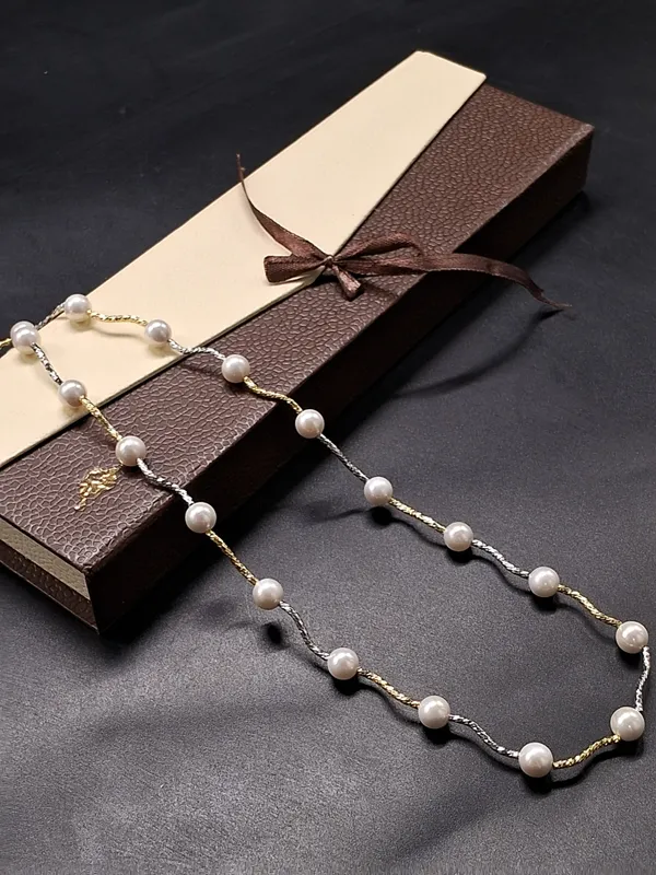 Summer_Beautiful_8_Mm_Shell_Pearl_String_Necklace_For_Women_And_Girls