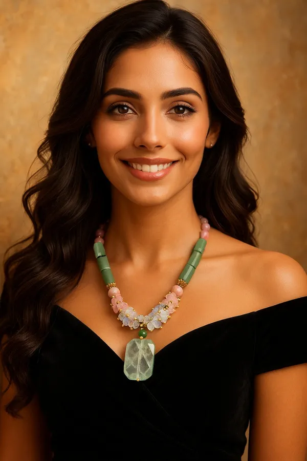Embrace_Rhodolite_Natural_Stone_Necklace_For_Women_And_Girls