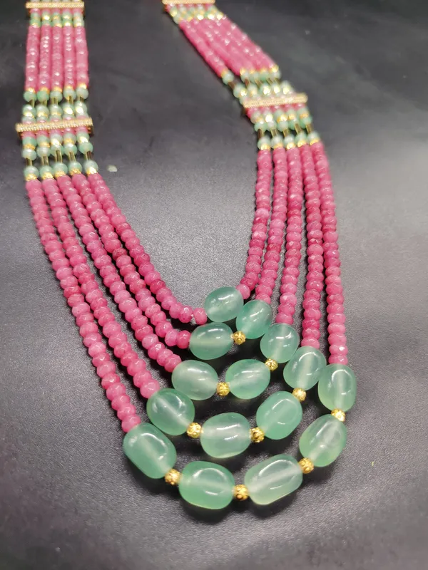 Elegance_In_This_Handcrafted_Ruby_Onyx_Necklace_For_Women_And_Girls
