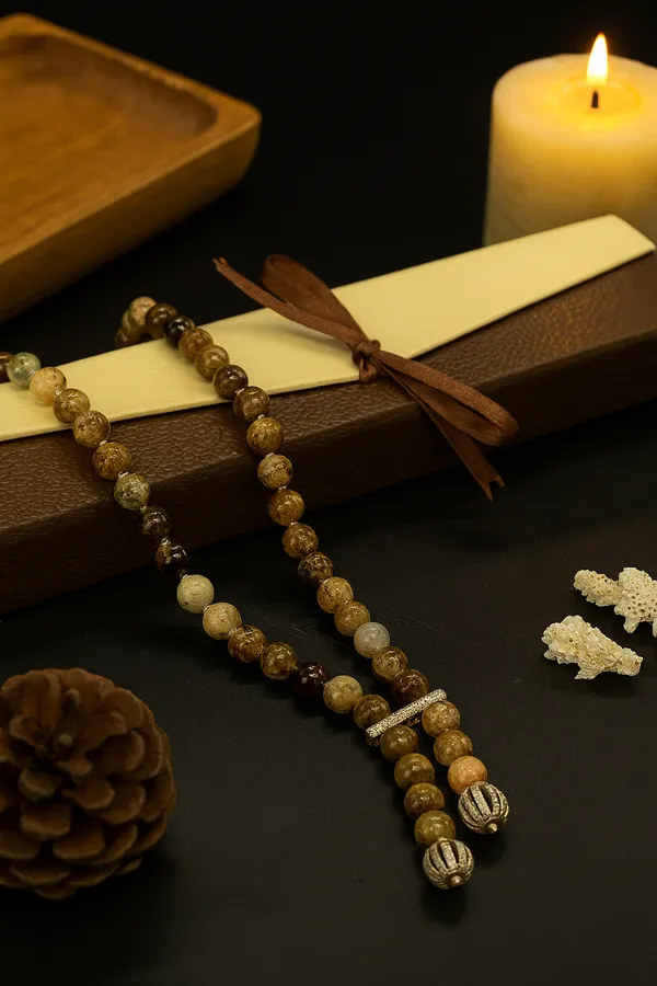 Garnet_Gemstone_Beaded_Necklace_With_Antique_Silver_Accents_For_Women_And_Girls