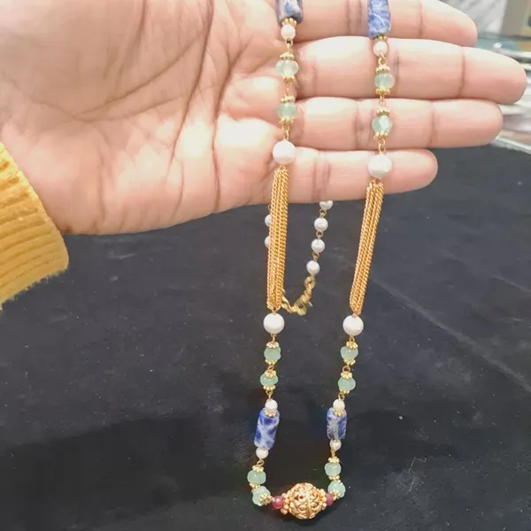 Designer_Aventurine_And_Sodalite_Bead_Necklace