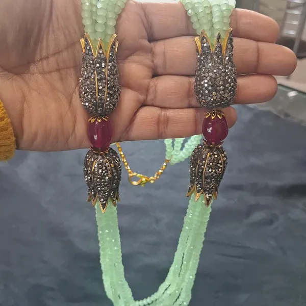 Delicately_Handcrafted_Mint_Onyx_Necklace