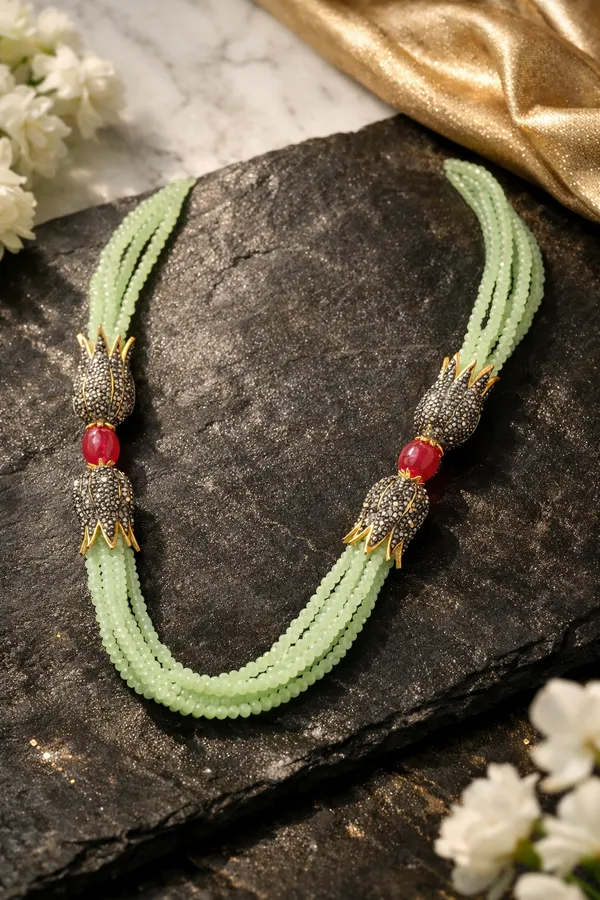 Delicately_Handcrafted_Mint_Onyx_Necklace