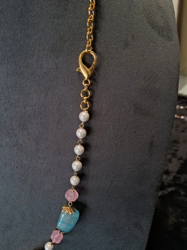 Royal_Turquoise_And_Pink_Melon_Gemstone_Necklace